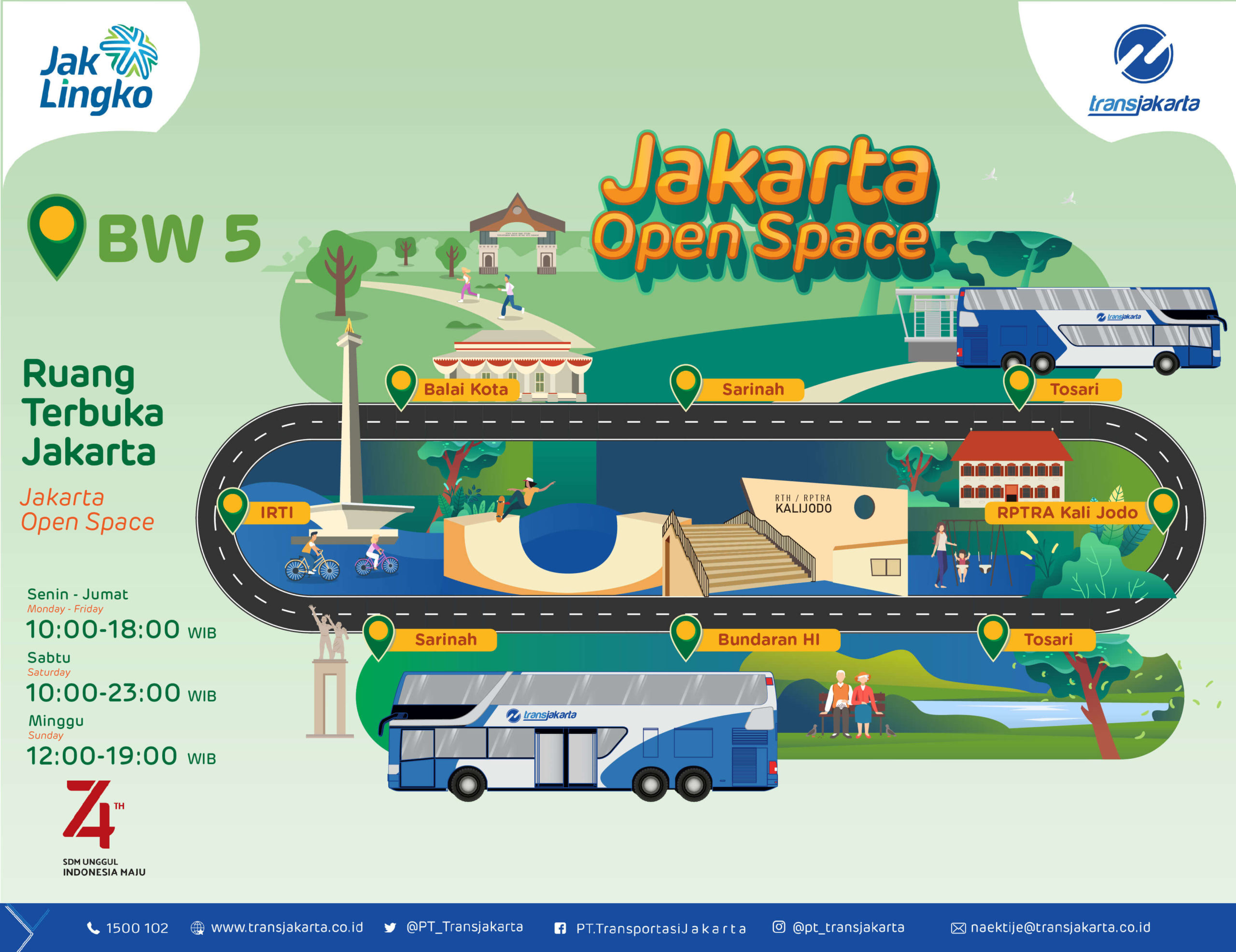 05 Jakarta Traveller Bus Wisata Jakarta Jakarta Open Space
