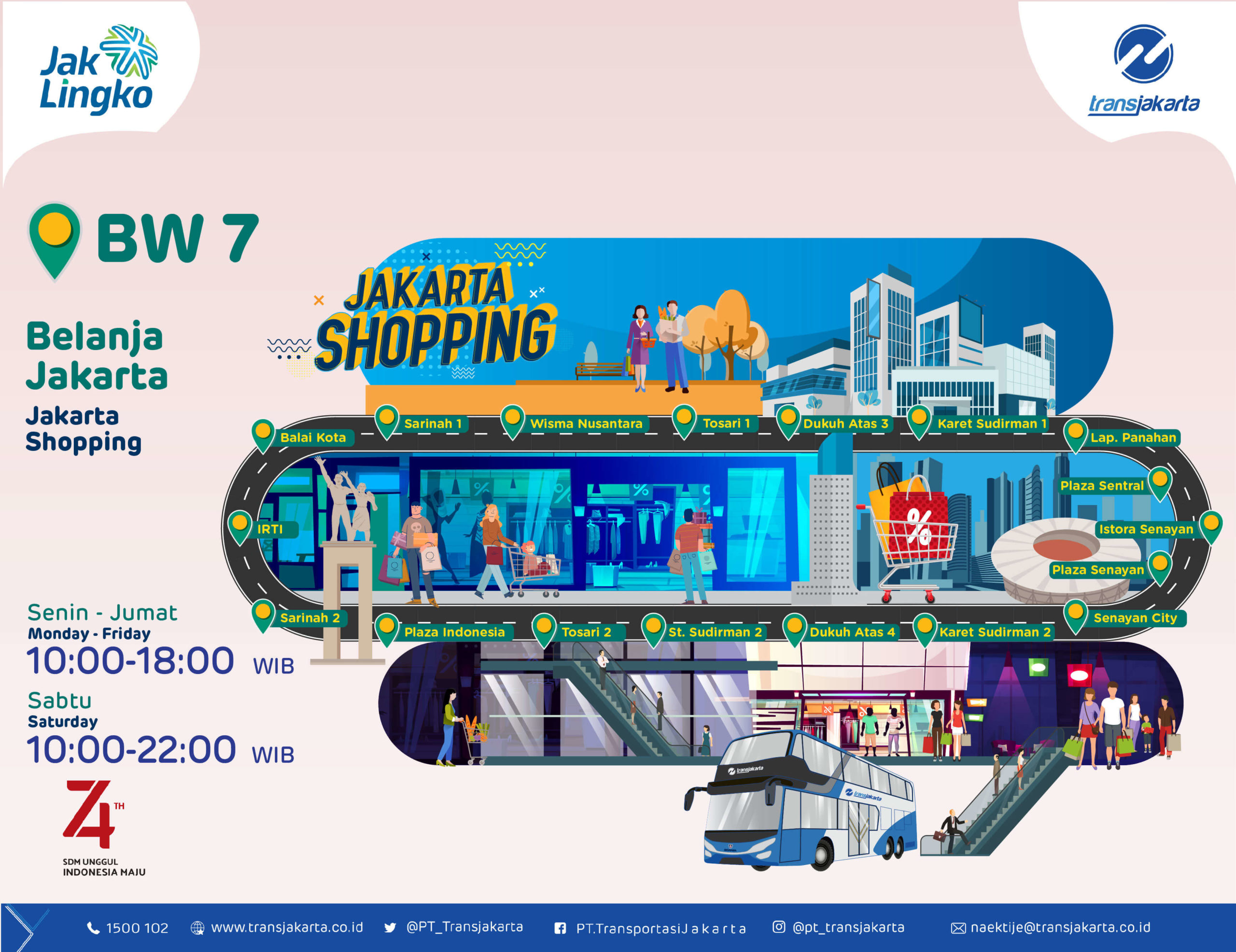 07 Jakarta Traveller Bus Wisata Jakarta Shopping belanja